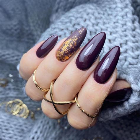 almond nail designs for fall|fall almond nails.